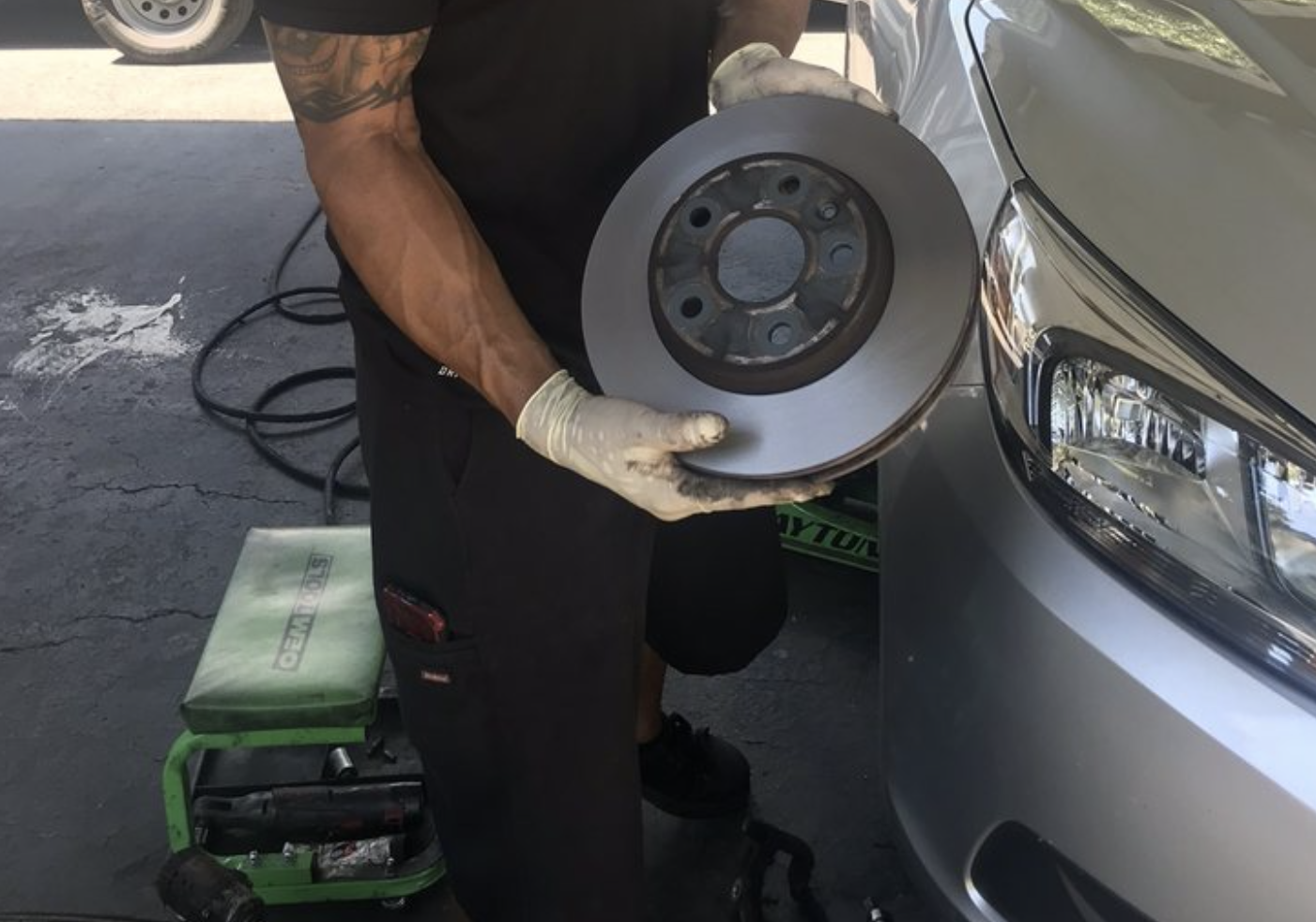 this image shows brake repair in Cleveland, OH