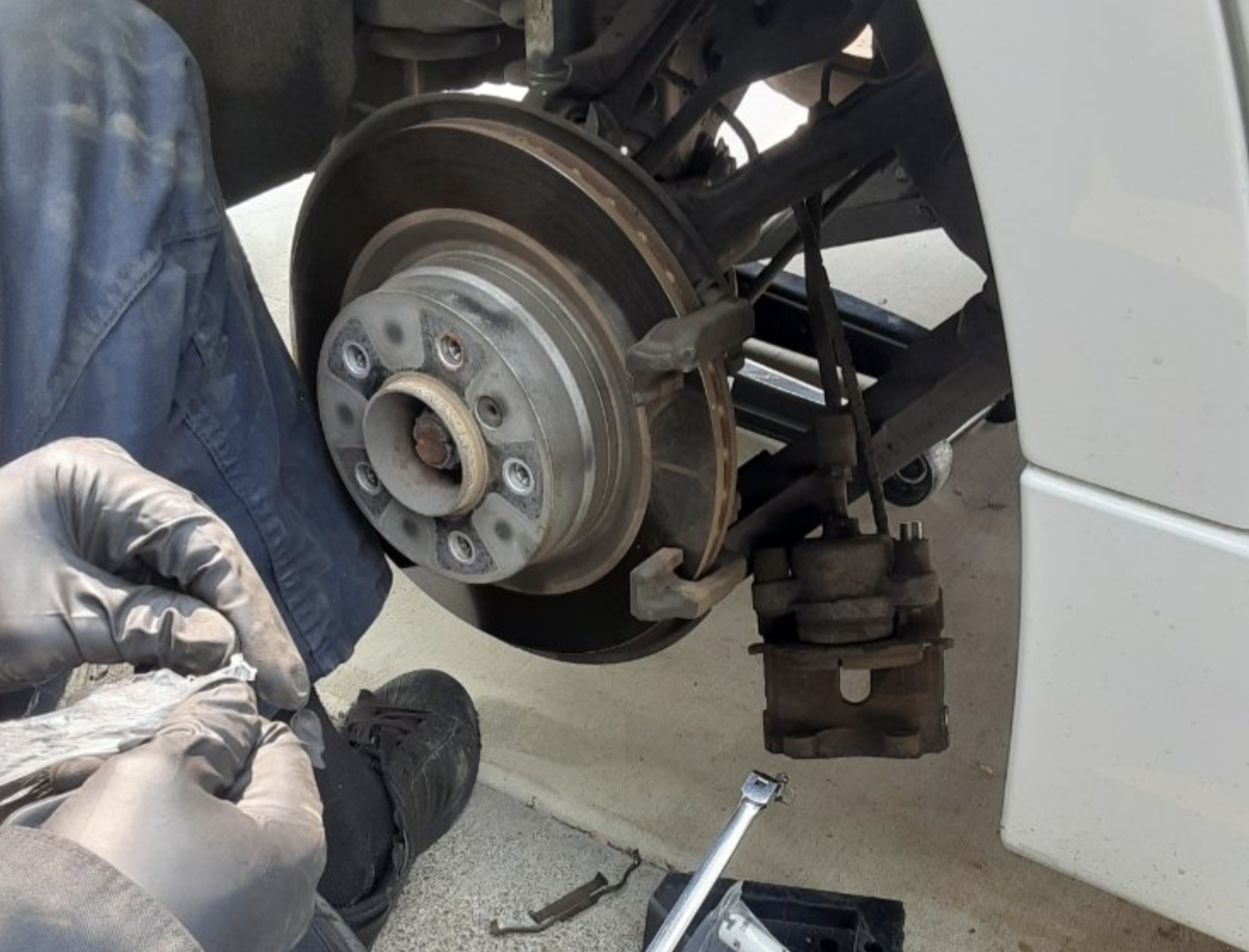 this image shows brake service in Cleveland, OH